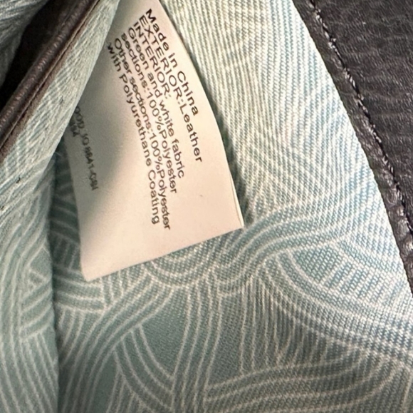 The Sak Black Leather Cell Phone Zip Around Wallet Crossbody Wristlet Clutch - Picture 3 of 12